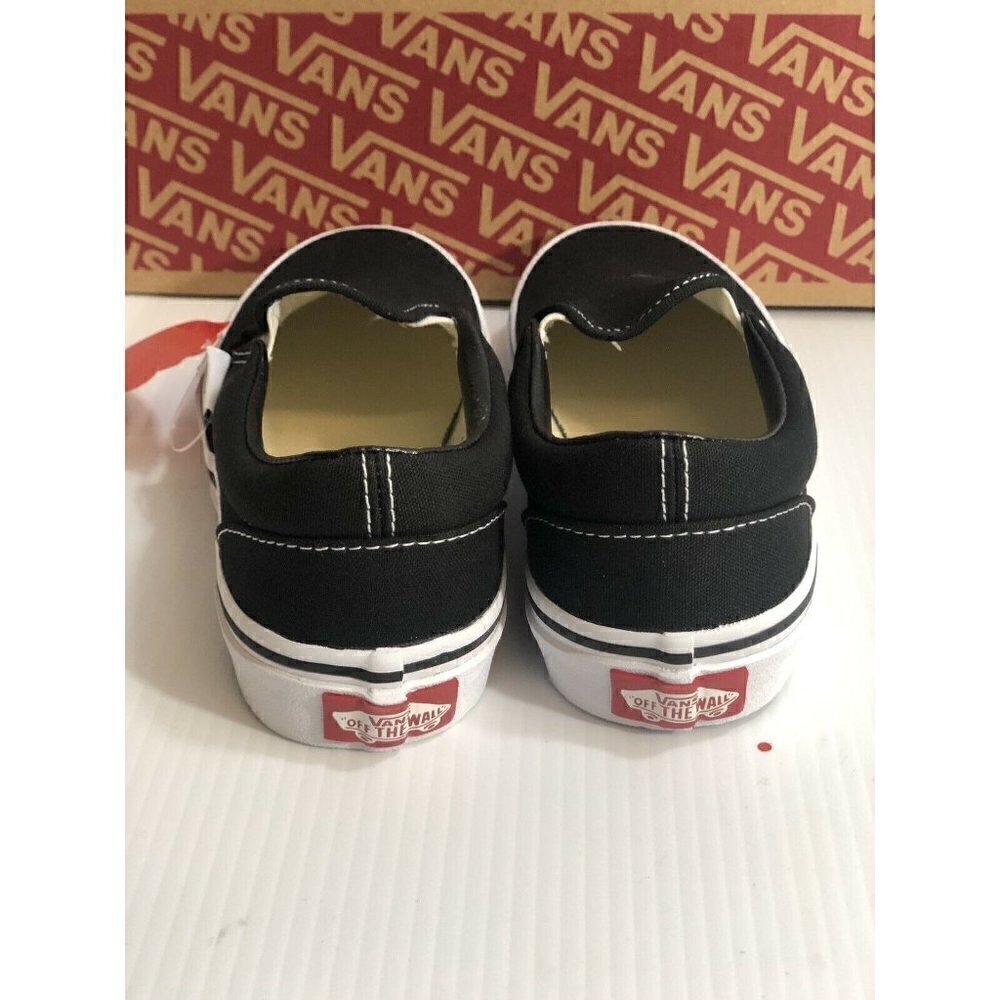 Vans Kids Classic Slip On Black Casual Shoes - Picture 7 of 11